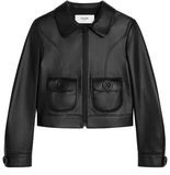 CELINE Straight blouson jacket in soft lambskin