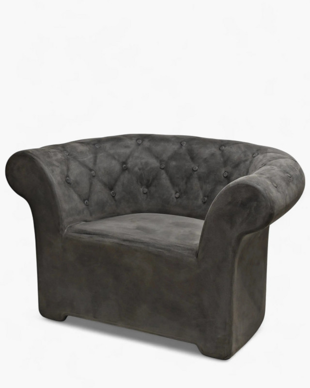 Serralunga Sirchester armchair suede-Serralunga Moleskin gray