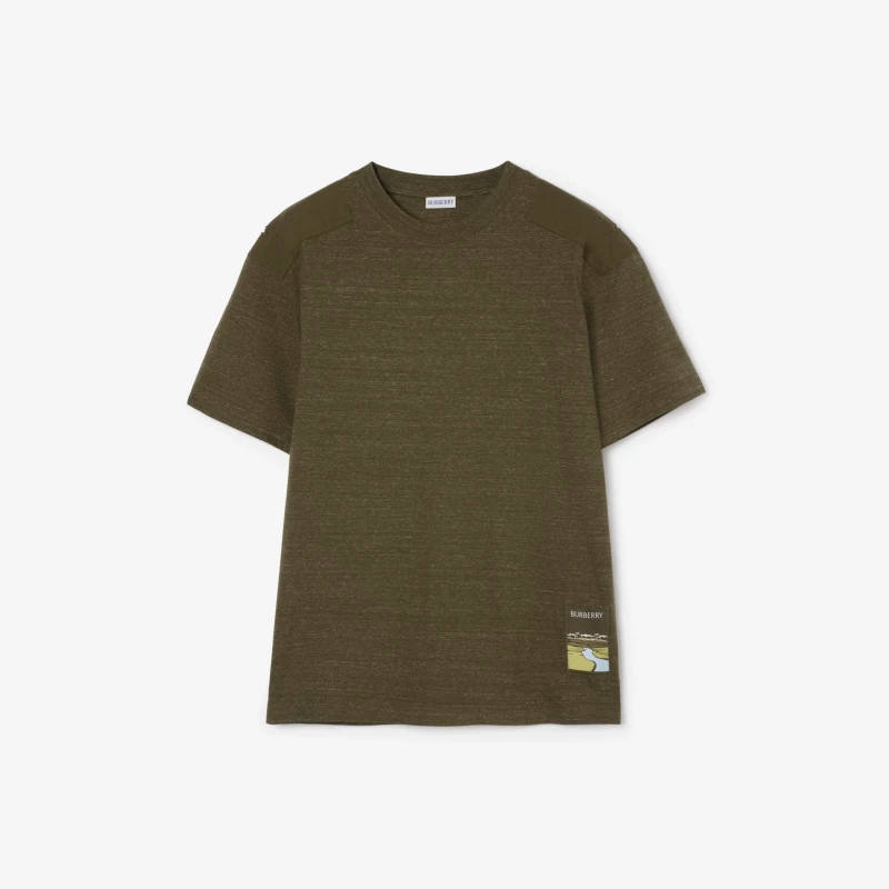 Landscape Label Cotton T-Shirt