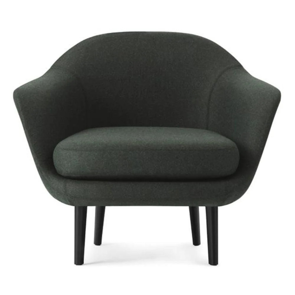Norman Copenhagen sum armchair fully padded fabric, black aluminum structure-Norman Copenhagen sum synergy LD S41