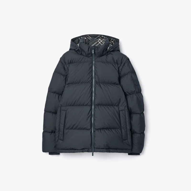 Detachable sleeve down jacket