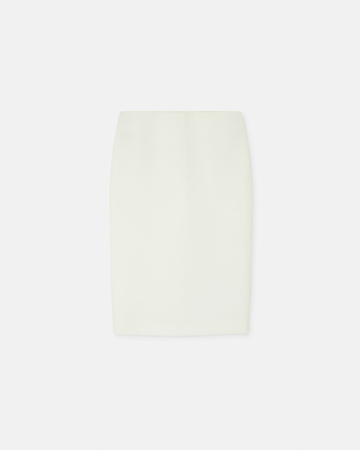 Double-sided wool crepe pencil skirt