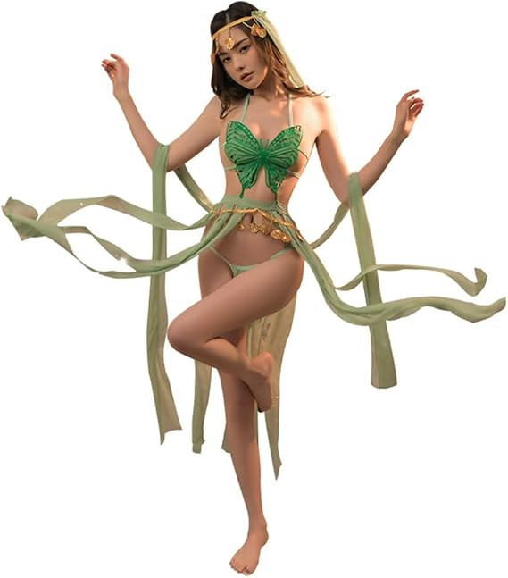 SINROYEE Women's Sexy Role-Play: Cheongsam, Anime Maid Outfit, Halloween Egyptian or Chinese Classical Cat Costume