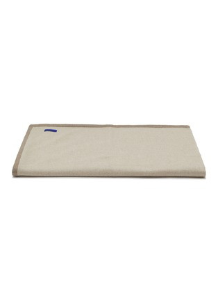 OYUNA ARTENO cashmere knitting blanket-beige and taupe