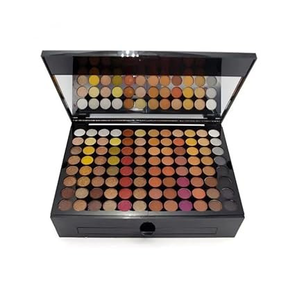 YMGSCC Colored Piano Case Eyeshadow Palette Brush Waterproof Eyebrow Concealer Beauty Makeup Set