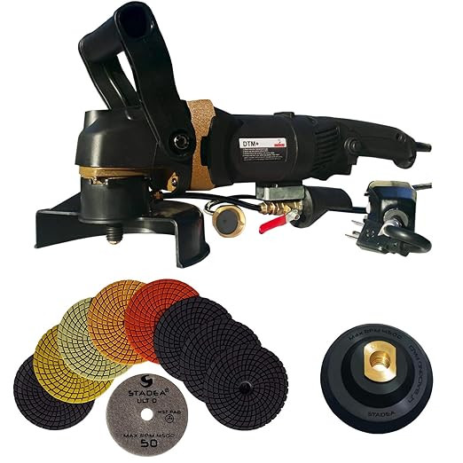 Stadea SWP103 K Variable Speed ​​Wet Grinder Angle Grinder Electric Wet Sander – Granite Countertop Polishing Kit