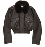ACNE STUDIOS Leather bomber jacket