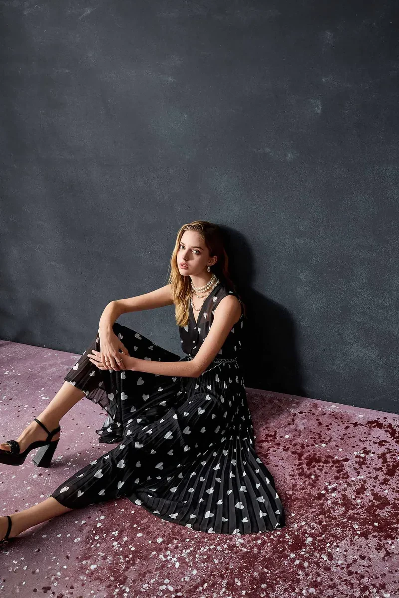 Mantianxing Goddess pleated long dress